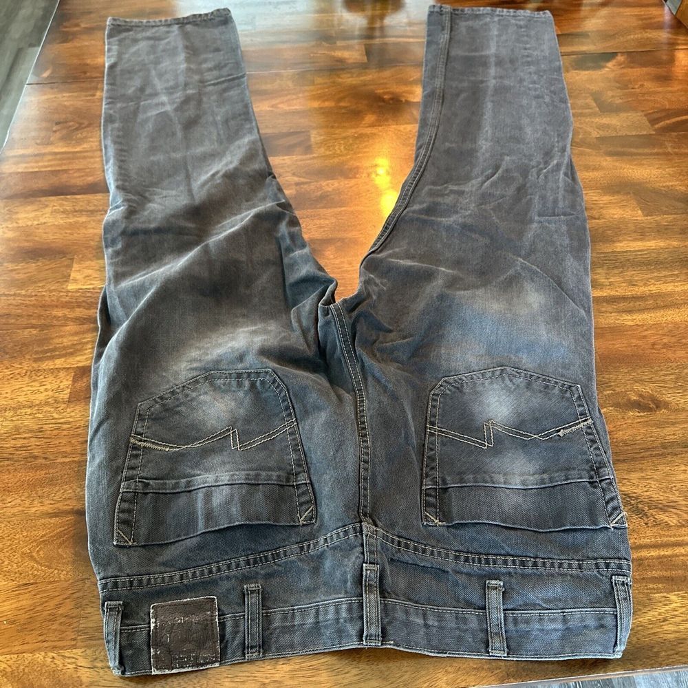 Wrangler Slim Straight Fit Light Black Denim Straight Leg Jeans Men's‎ 34x32 - Picture 5 of 11